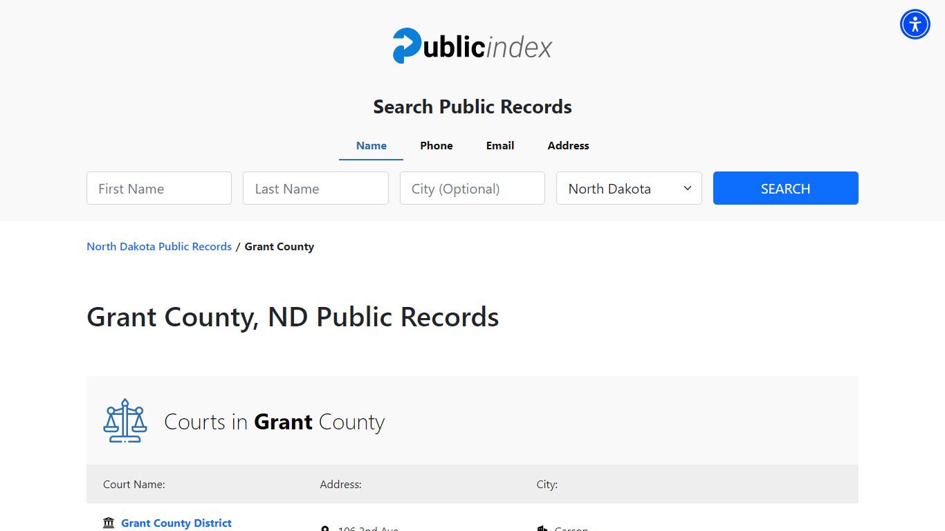 Grant County, ND Public Court, Arrest and Inmate Records - ThePublicIndex